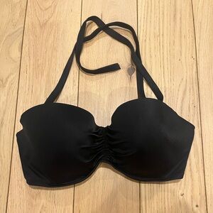 Victoria's Secret Black Halter/Bandeau Bikini Top